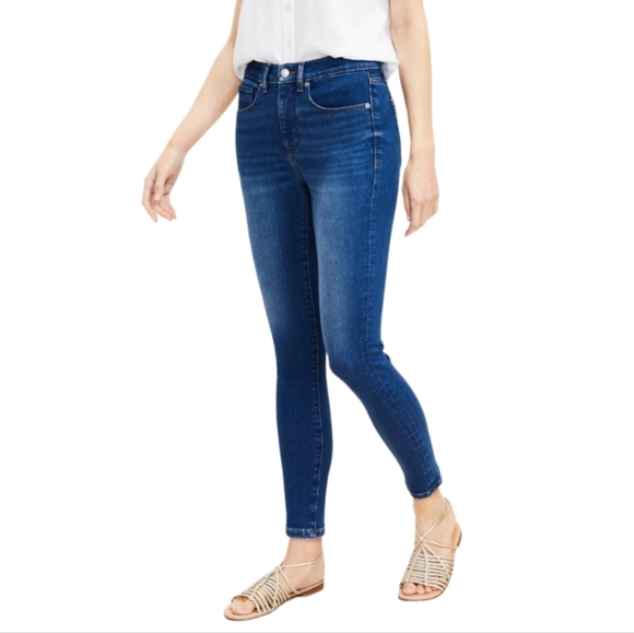 LOFT Denim - Loft Women's Curvy Skinny Jeans, style #509773M, medium blue wash, size 28/6